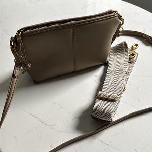 Taupe Zara Crossbody Bag